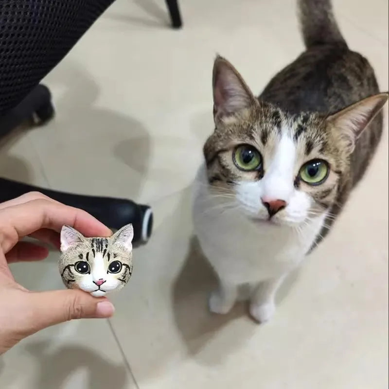 Dimensional Pet Cat Portrait - Pet Customized Refrigerator Magnet