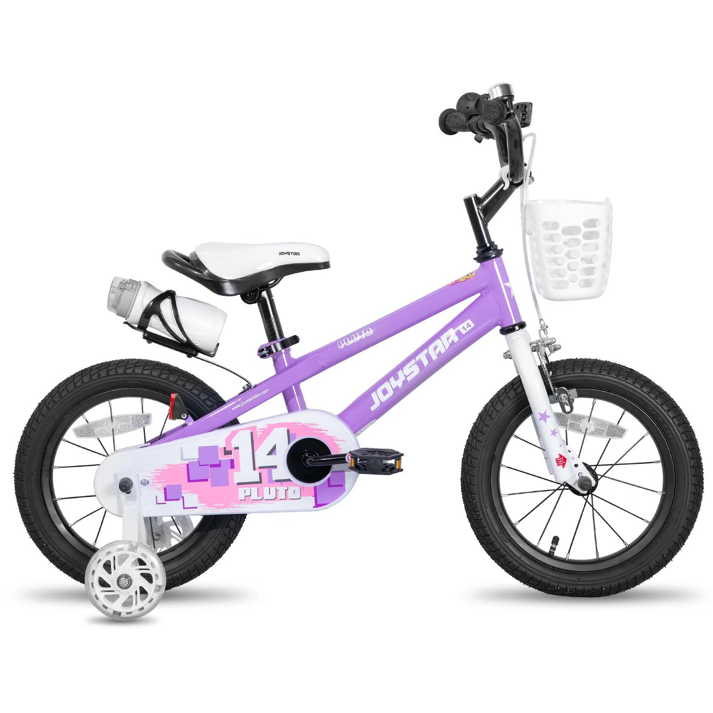 JOYSTAR 12 14 16 18 20 Inch Kids Bike with Light - Up Training Wheels,-  Bicycle for Boys Girls Age 3-12 Years