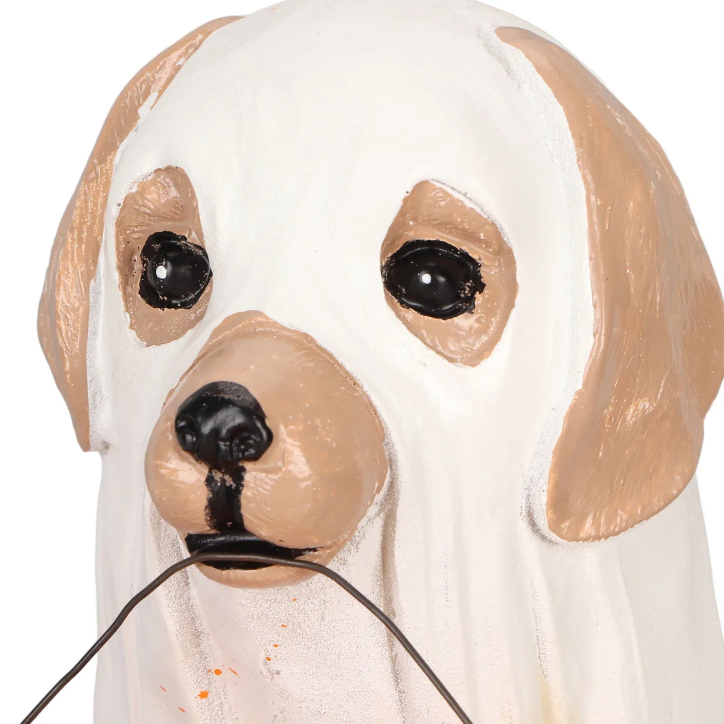 Halloween Ghost Dog Statue Resin Pumpkin Dog -  Cute Spooky Ghost Dog Figurine for Indoor Outdoor