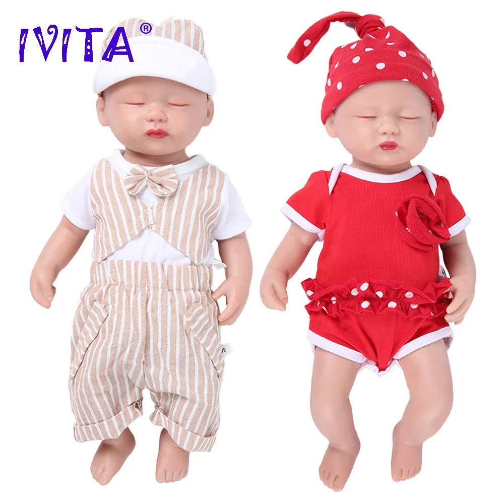100% Full Silicone  Doll  Realistic Baby Toys -  Lifelike Newborn Baby - DIY Painted Dolls Kit for Children