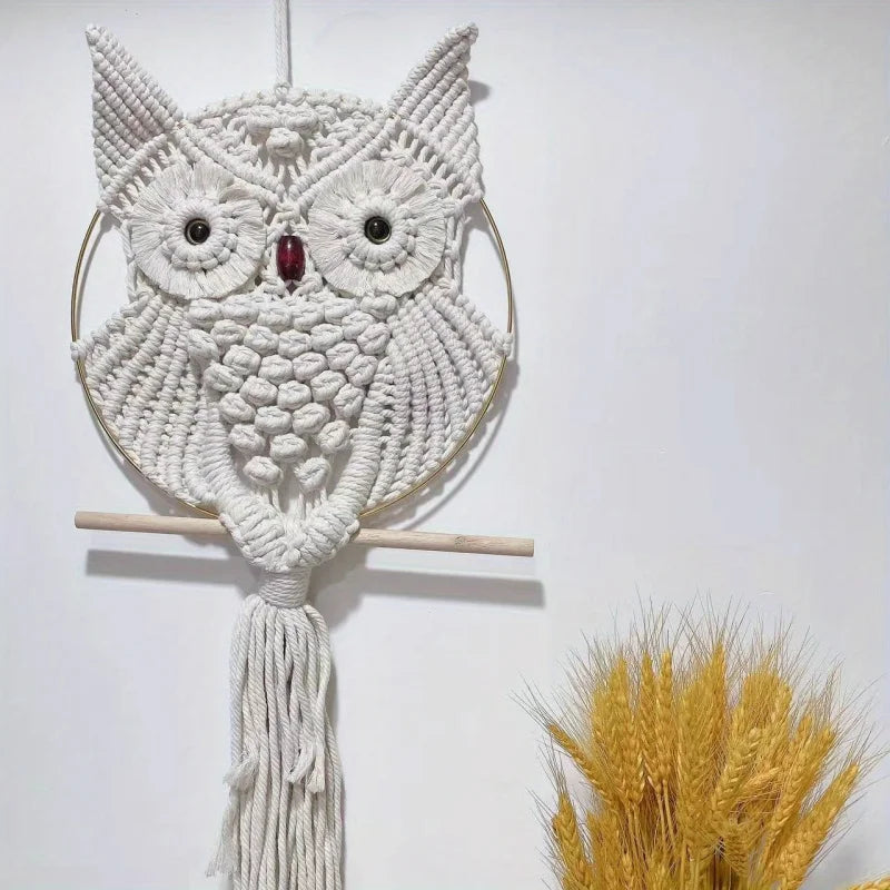 Owl Tassel  Tapestry,