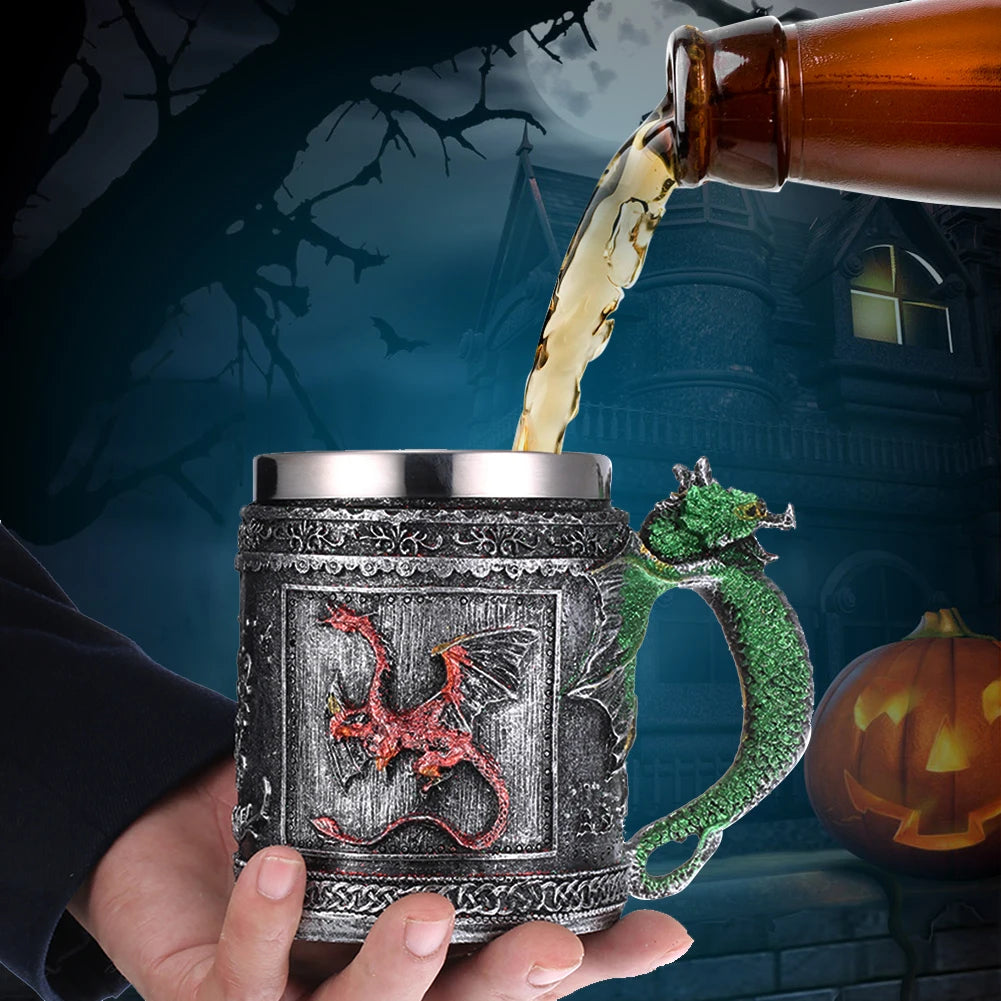 Resin Skull Retro  Glass