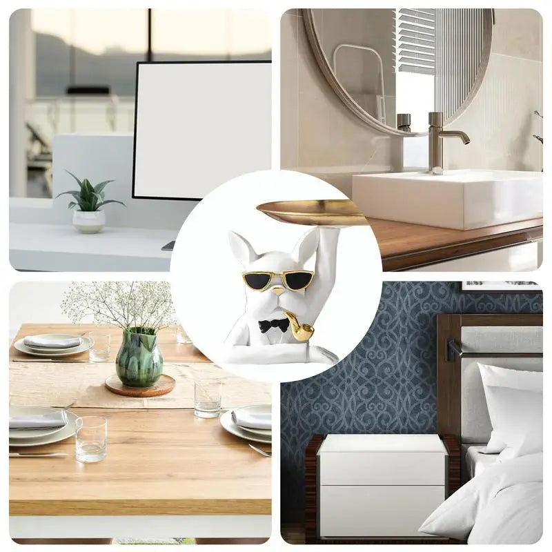 Dog Statue with Tray - Multi Functional
