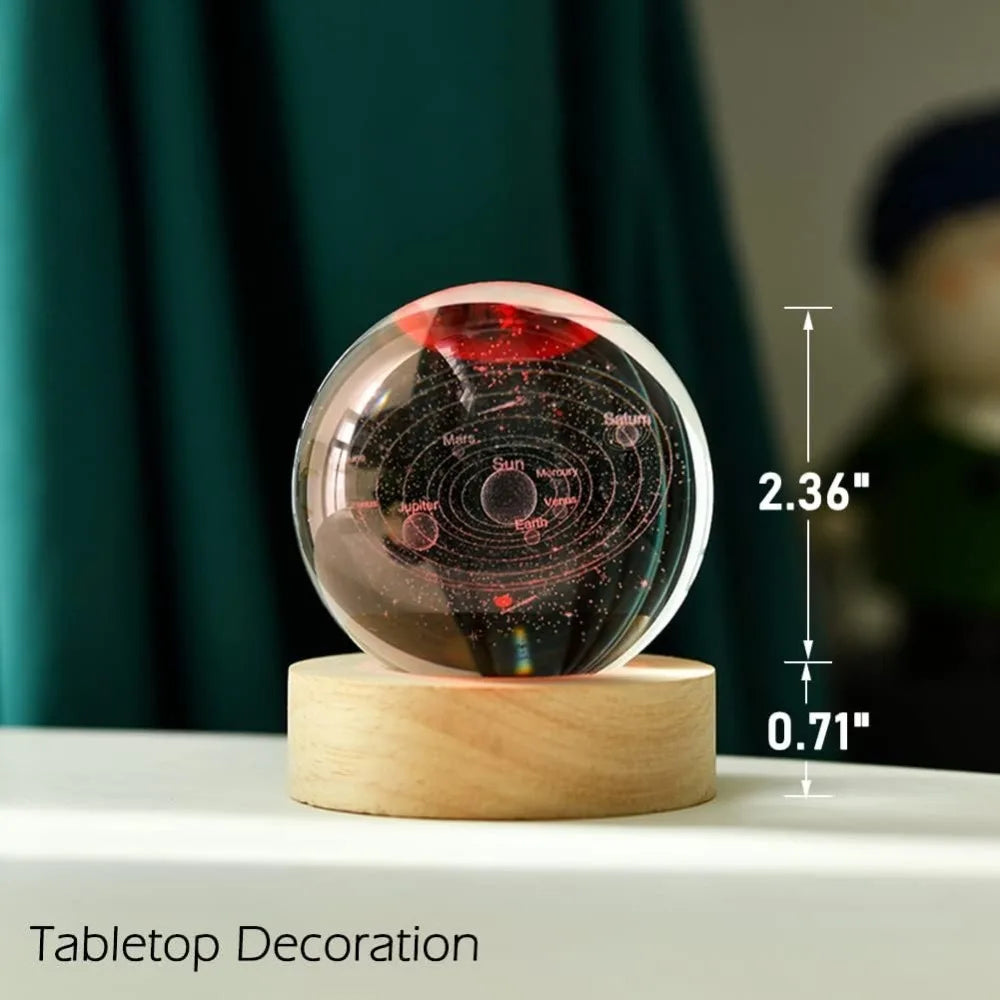 3D Solar System Crystal Ball
