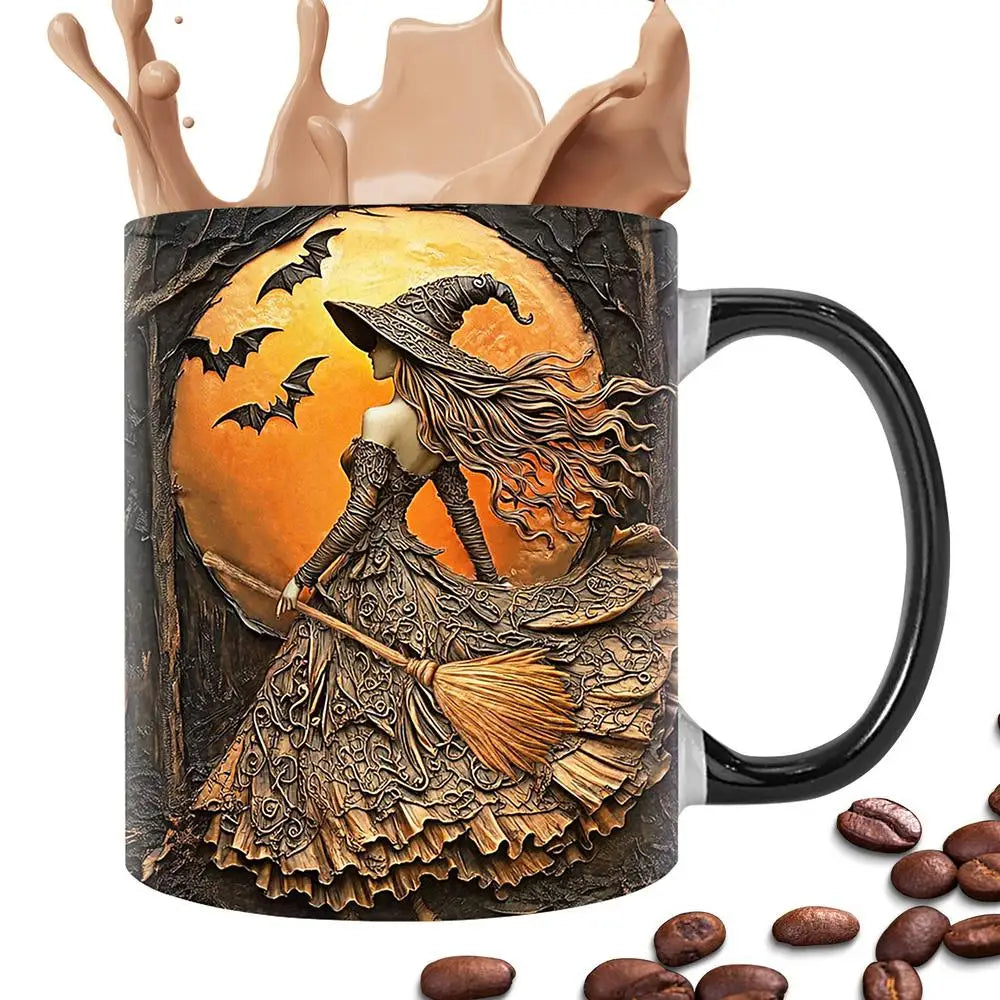 Witch Coffee Mug - Ceramic Coffee Cup - Water Cups