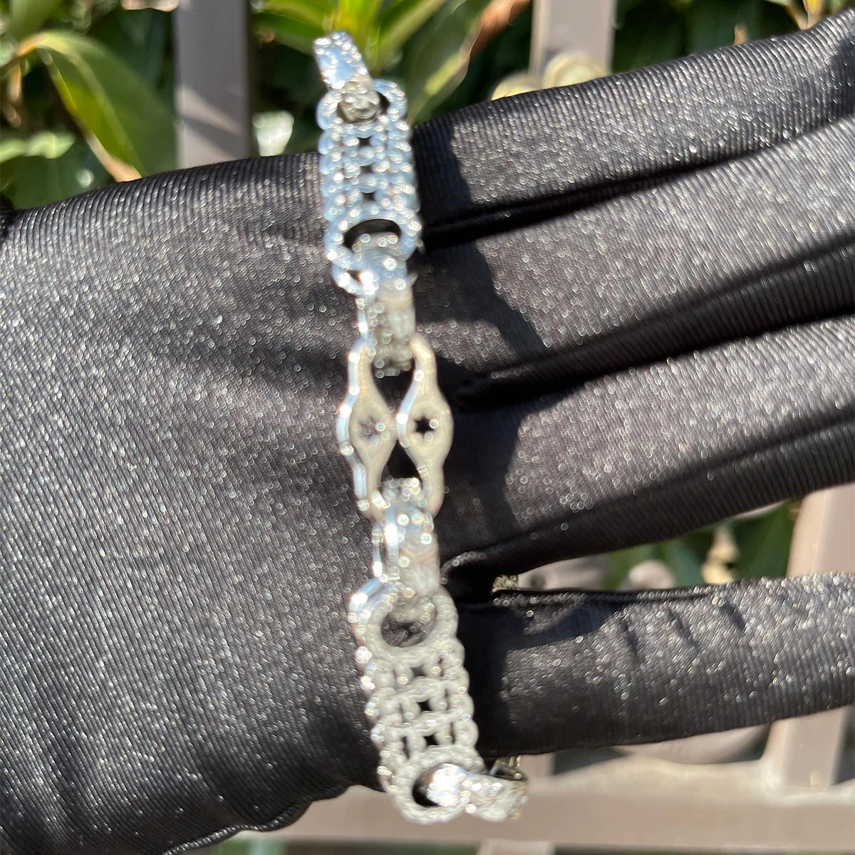 Bubble Letter  Bracelet for Men -  Gold Plated - Fashion Jewelry