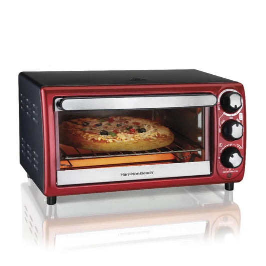 Hamilton Beach 4 Slice Toaster Oven, with 5 Versatile Cooking Modes
