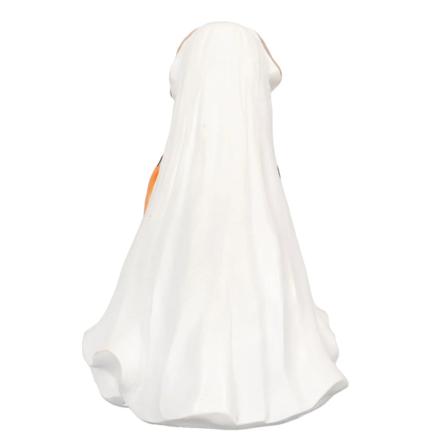 Halloween Ghost Dog Statue Resin Pumpkin Dog -  Cute Spooky Ghost Dog Figurine for Indoor Outdoor