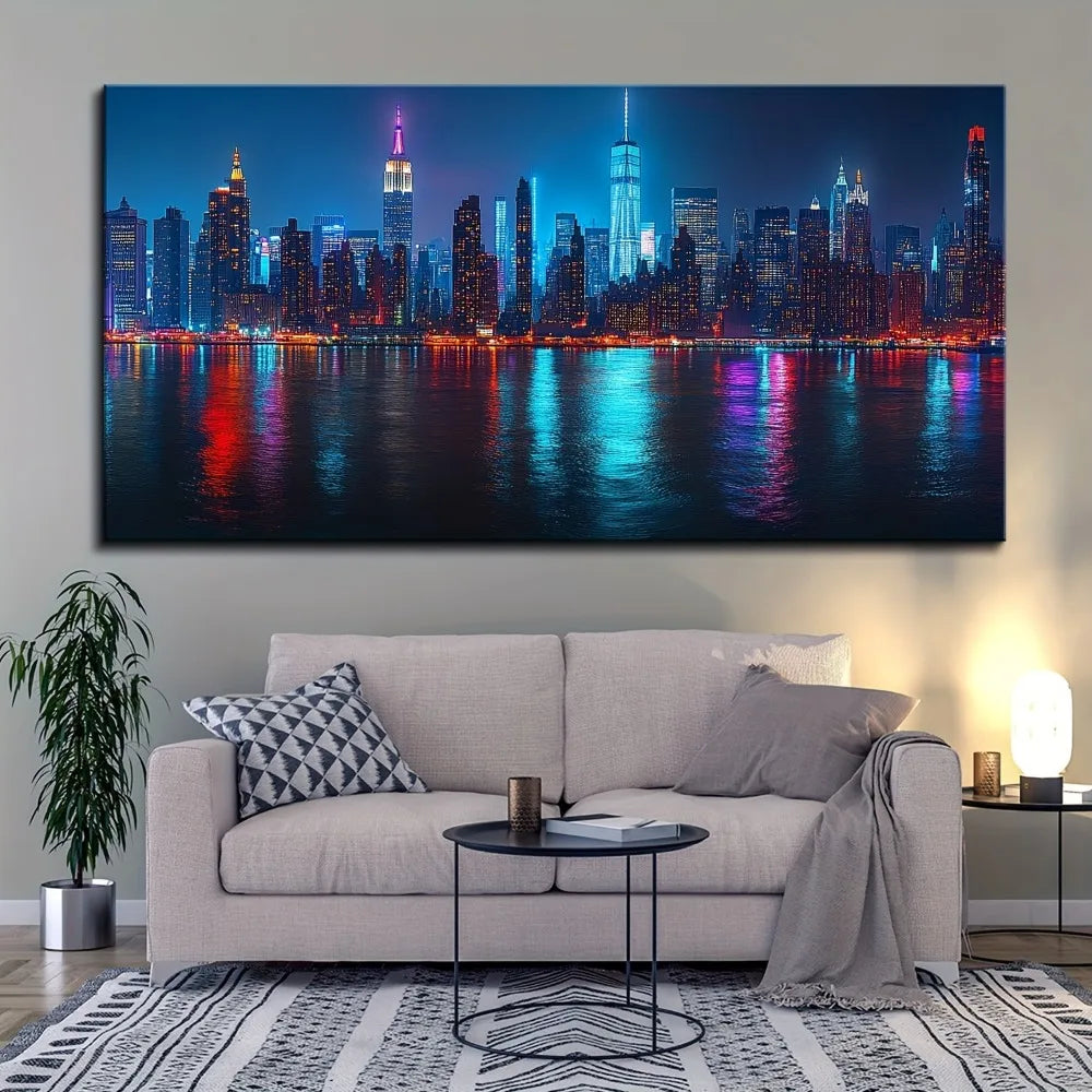 New York City skyline painting