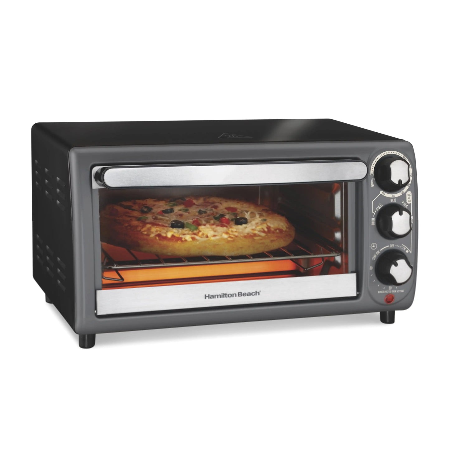 Hamilton Beach 4 Slice Toaster Oven, with 5 Versatile Cooking Modes