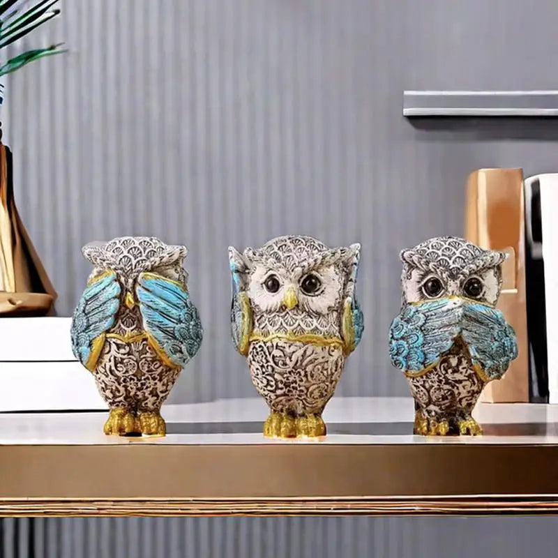 Owl Figurine - Creative Tabletop Ornament