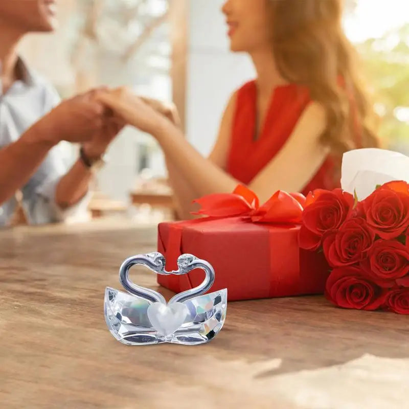 Duck Decor Glass Crystal  Glass