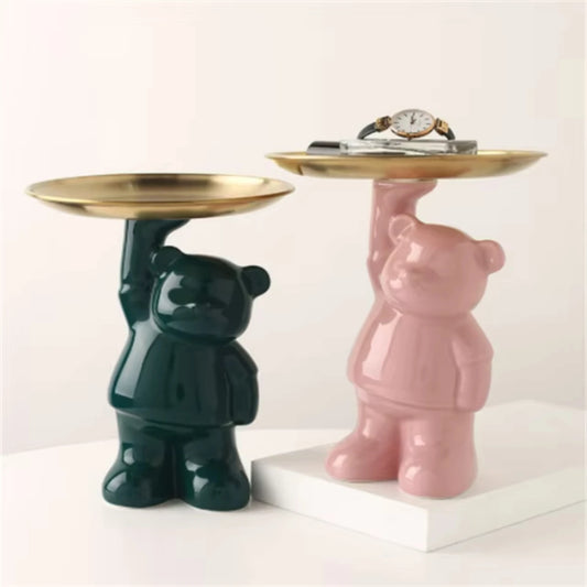 Nordic Creative Light Luxury Ceramic Animal  Storage