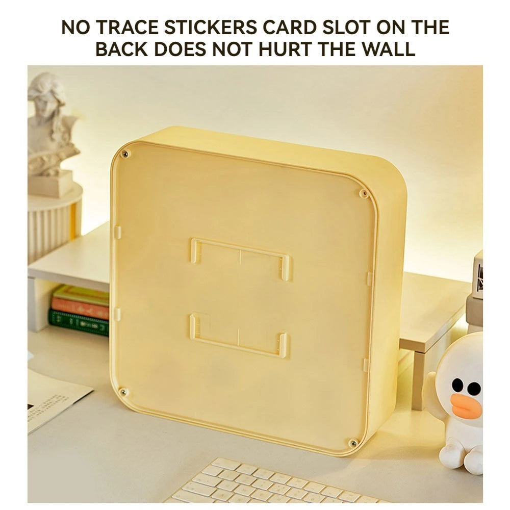 Clear Display Case for Figures, Wall-Mounted Doll Storage - 3Layer Storage Box