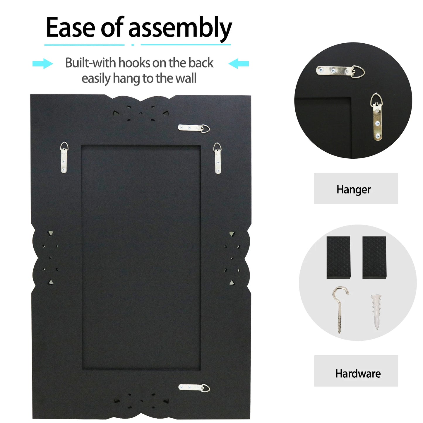 Rectangle Sparkling Decorative Wall Mirror