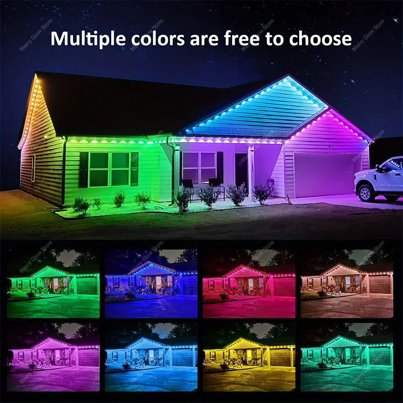 300FT Permanent Outdoor Eaves Light - Christmas Decorations Suitable For All Festivals Indoor And Outdoor