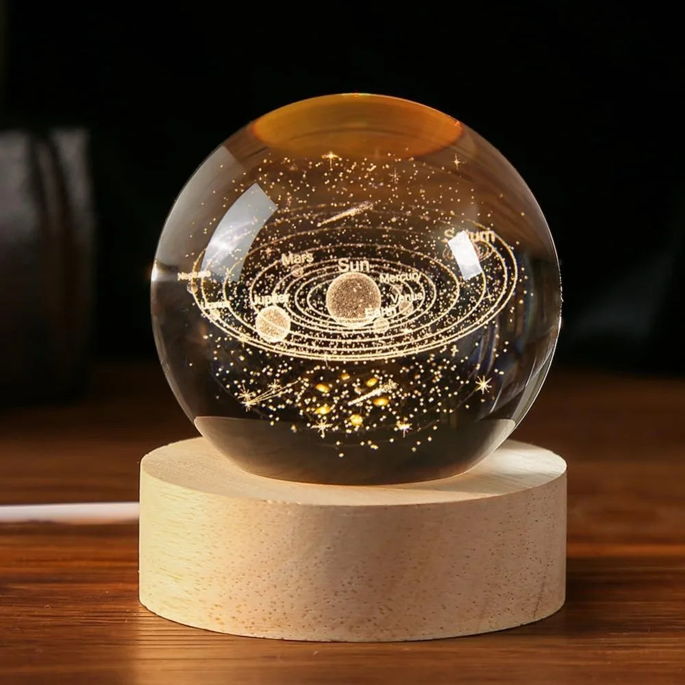 3D Solar System Crystal Ball