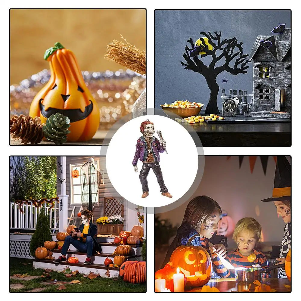 Halloween Rock Skull Band - Doll Halloween Party Celebration - A Gift For Rock Musicians