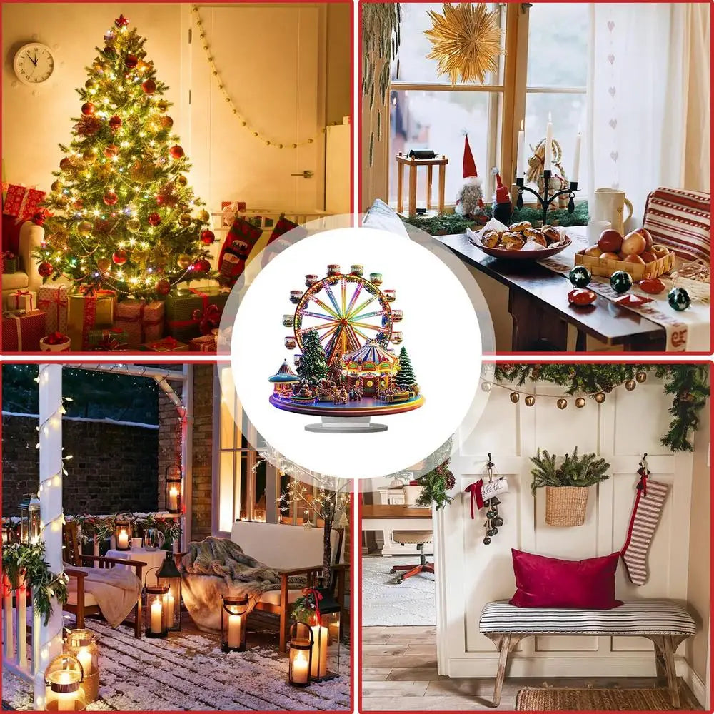 Christmas Ferris Wheel Decoration 2D Desktop Acrylic