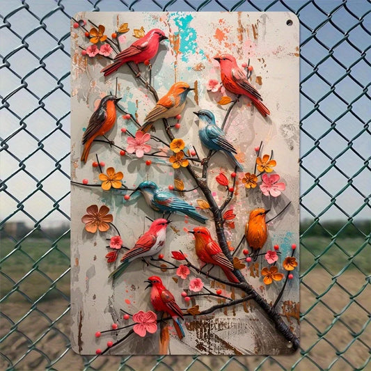 12x18 Inches Metal Chicken Decorative Sign