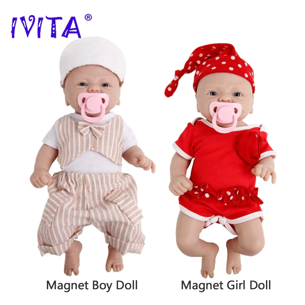 100% Full Silicone  Doll  Realistic Baby Toys -  Lifelike Newborn Baby - DIY Painted Dolls Kit for Children