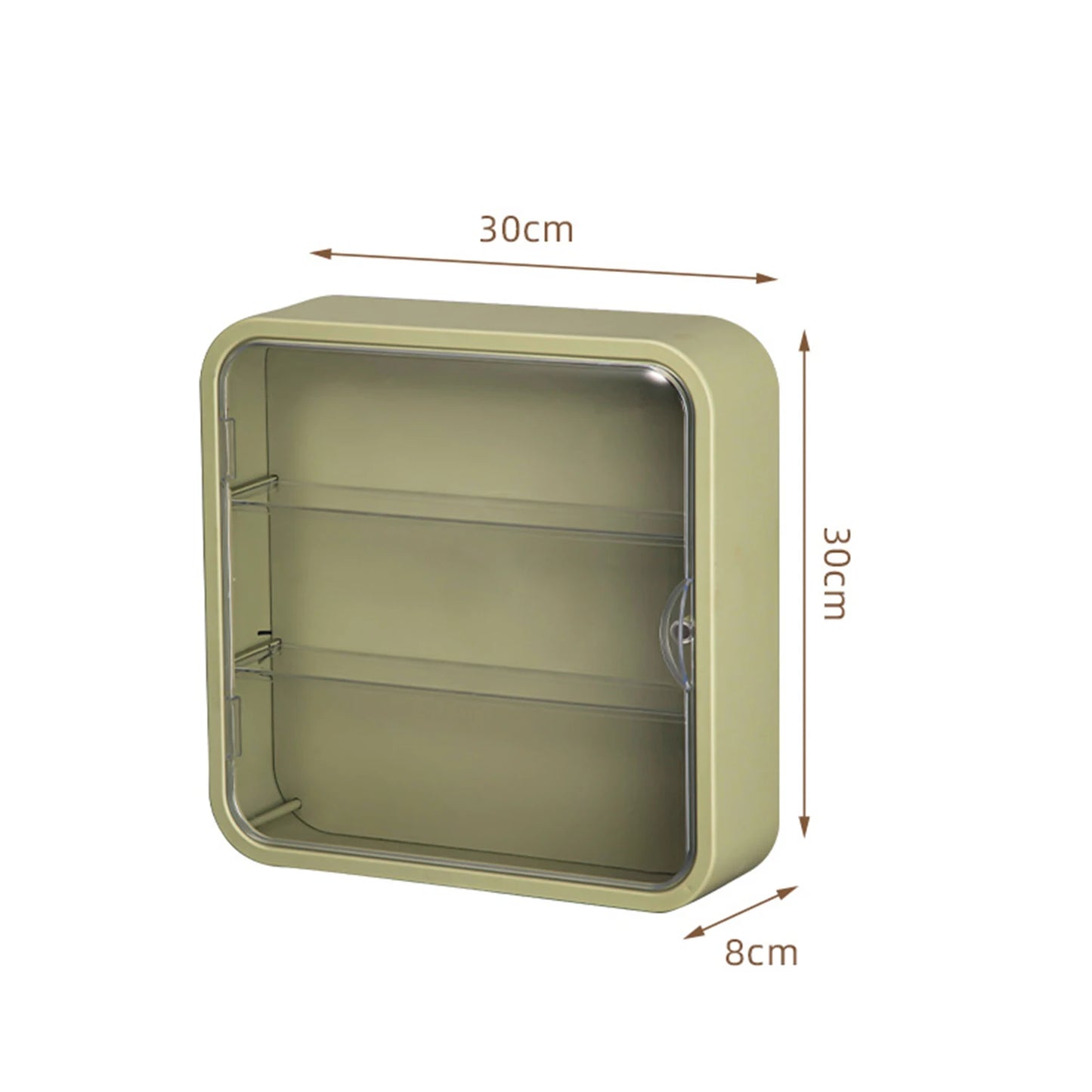 Clear Display Case for Figures, Wall-Mounted Doll Storage - 3Layer Storage Box