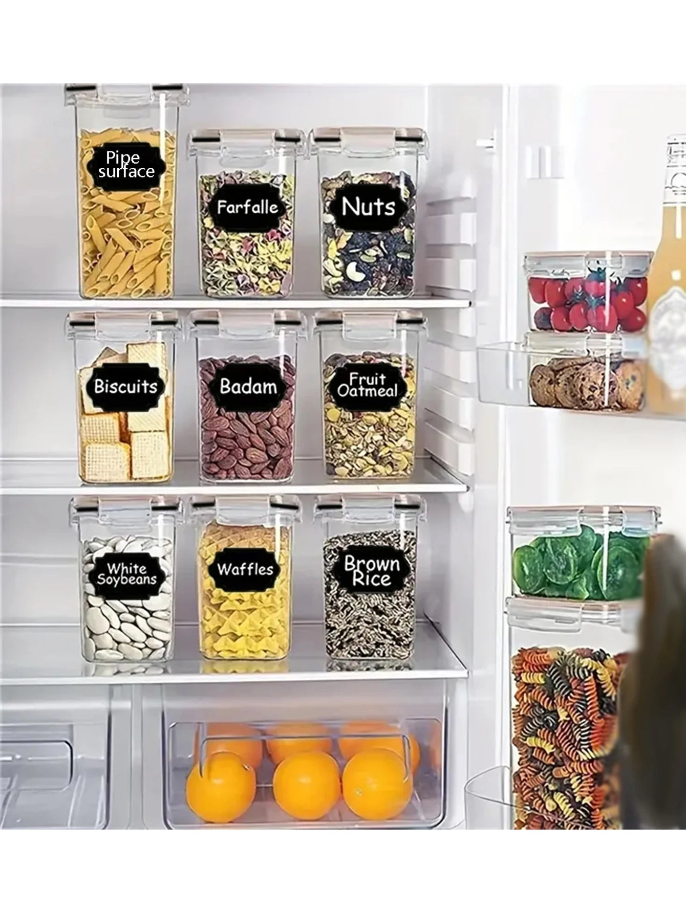 24pcs Airtight food storage containers with LIDS