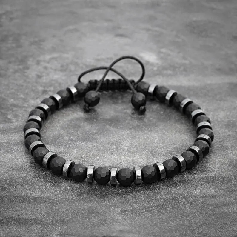 4 Styles Fashionable Malachite Bracelet, - Natural Stone Beads Bracelet for Men and Women