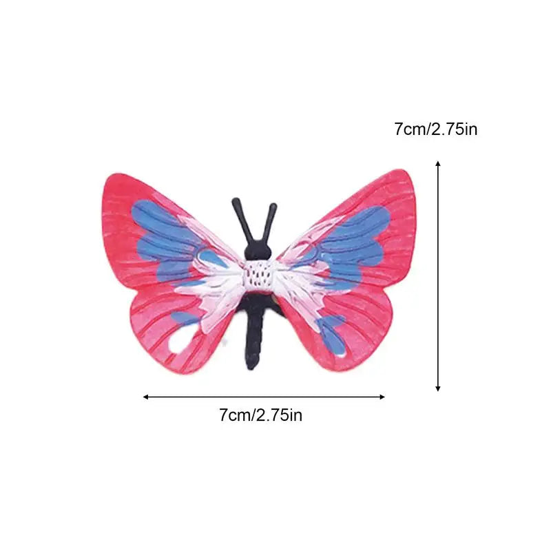 6 Pieces Realistic Faux Butterflies - Pot Decoration