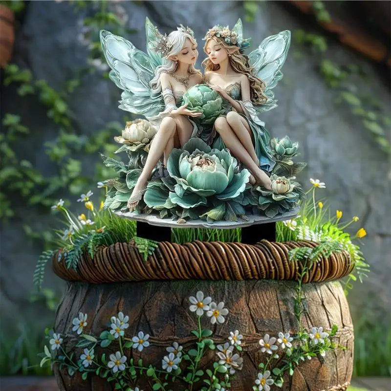 Cute Garden Fairies Plant Pot - Decorations