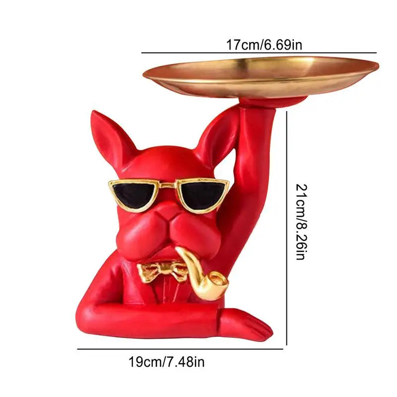 Dog Statue with Tray - Multi Functional