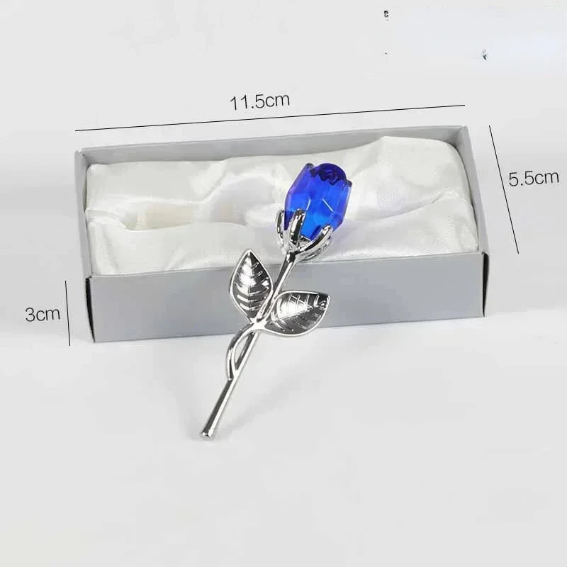 Artificial Flowers Craft Glass Crystal Rose