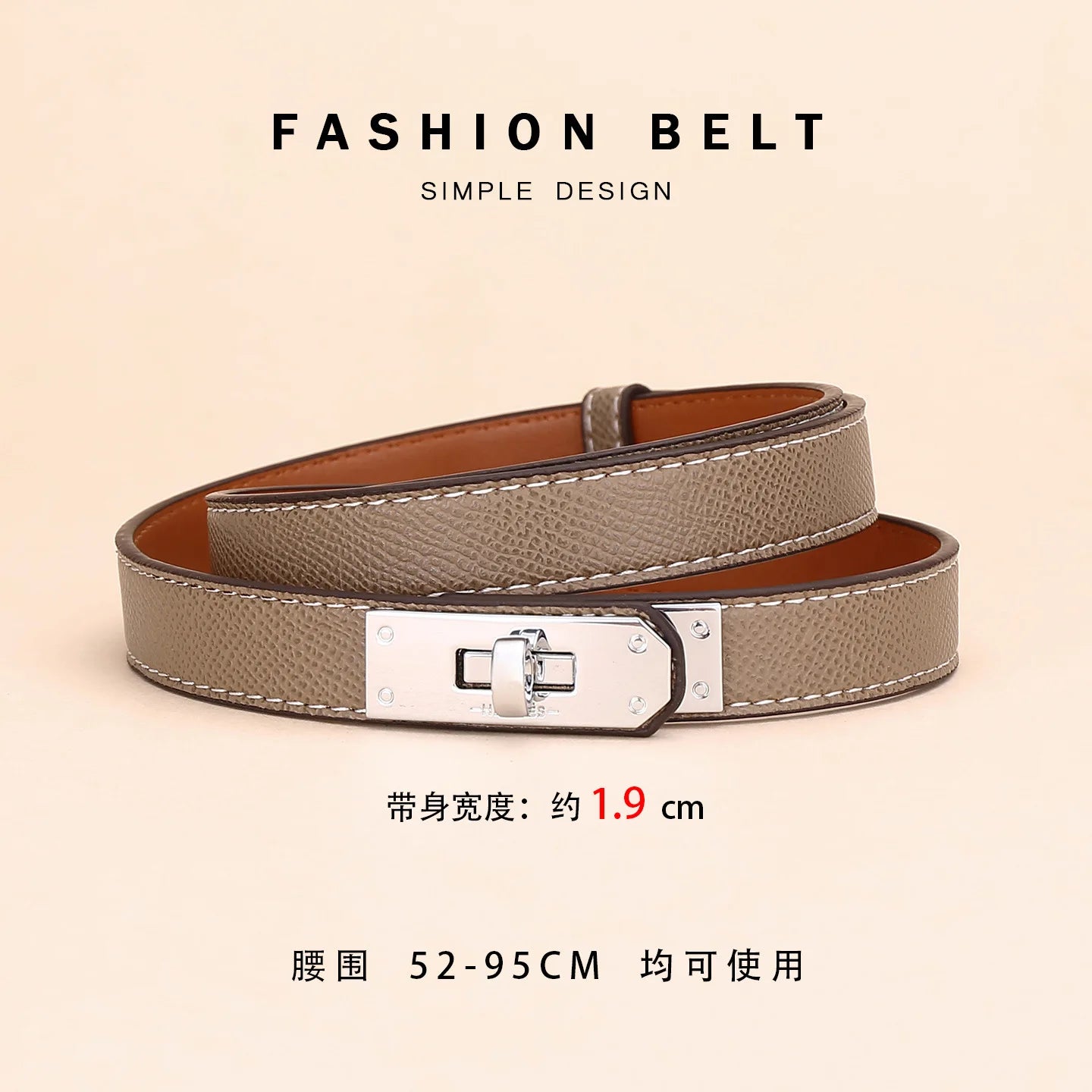 Adjustable Plutonium Leather Ladies Dress Accessories Slim Belts - Thin Women Belt Belts Alloy Buckle
