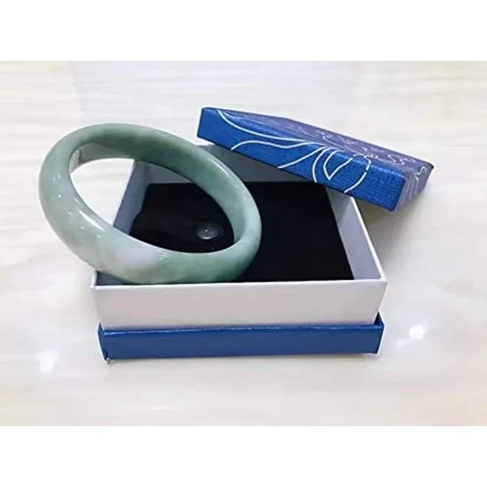 Natural Jade Bangle Bracelet for Women -  Classcial Retro Chinese Style Hand Jade Bracelets