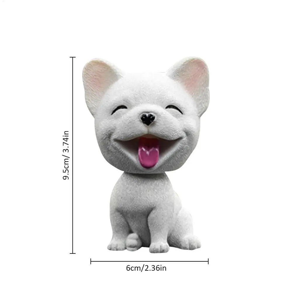 Shaking Head Dog Ornament Resin Cute Bobblehead