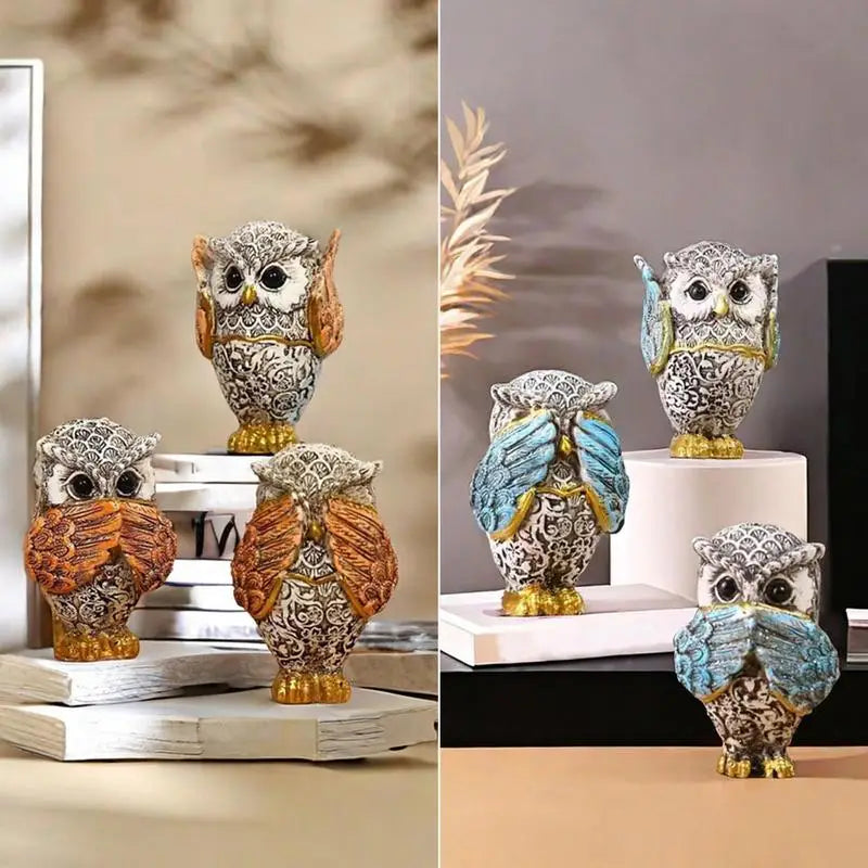 Owl Figurine - Creative Tabletop Ornament