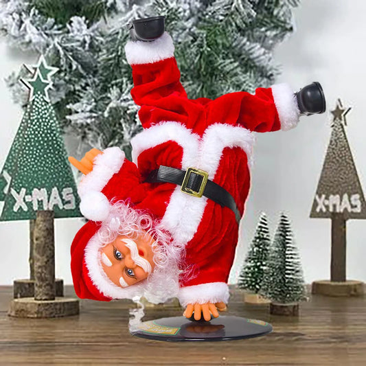 Creative Electric Handstand Santa Claus Doll With Music