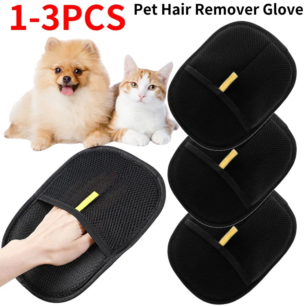 1/2/3/4/5pcs Pet Hair Remover - Mitt Pet Hair Remover Gloves - Brush Glove for Dog & Cat