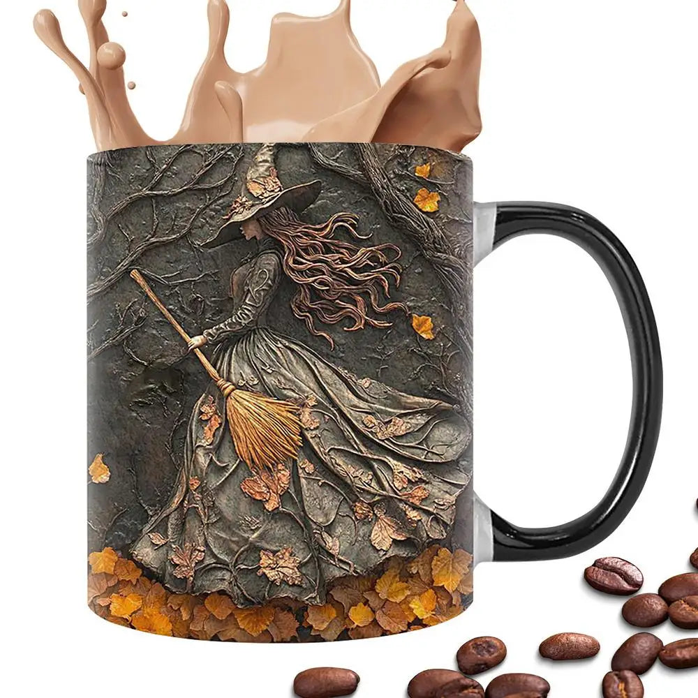 Witch Coffee Mug - Ceramic Coffee Cup - Water Cups