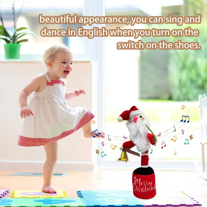 Santa Claus Dancing Doll - Christmas Santa Claus Plush Toy Christmas - Battery Operated Musical Figure
