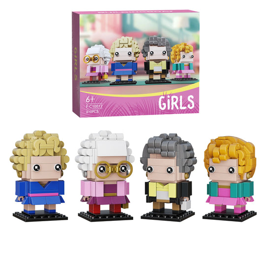 4 in1 Golden Funny Girls Building Block Toys
