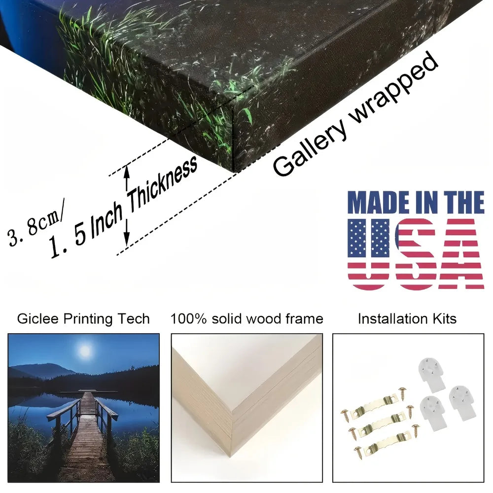 Large canvas wall art  - beautifully painted black and white,