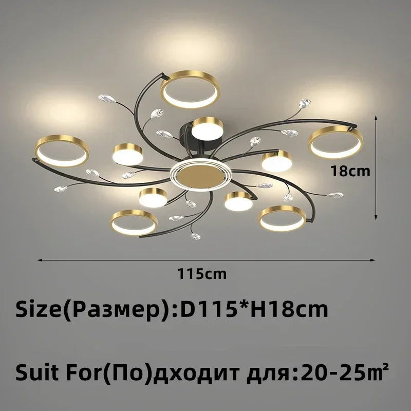 Nordic Modern Minimalist LED Chandelier, Living Room, Dining Room