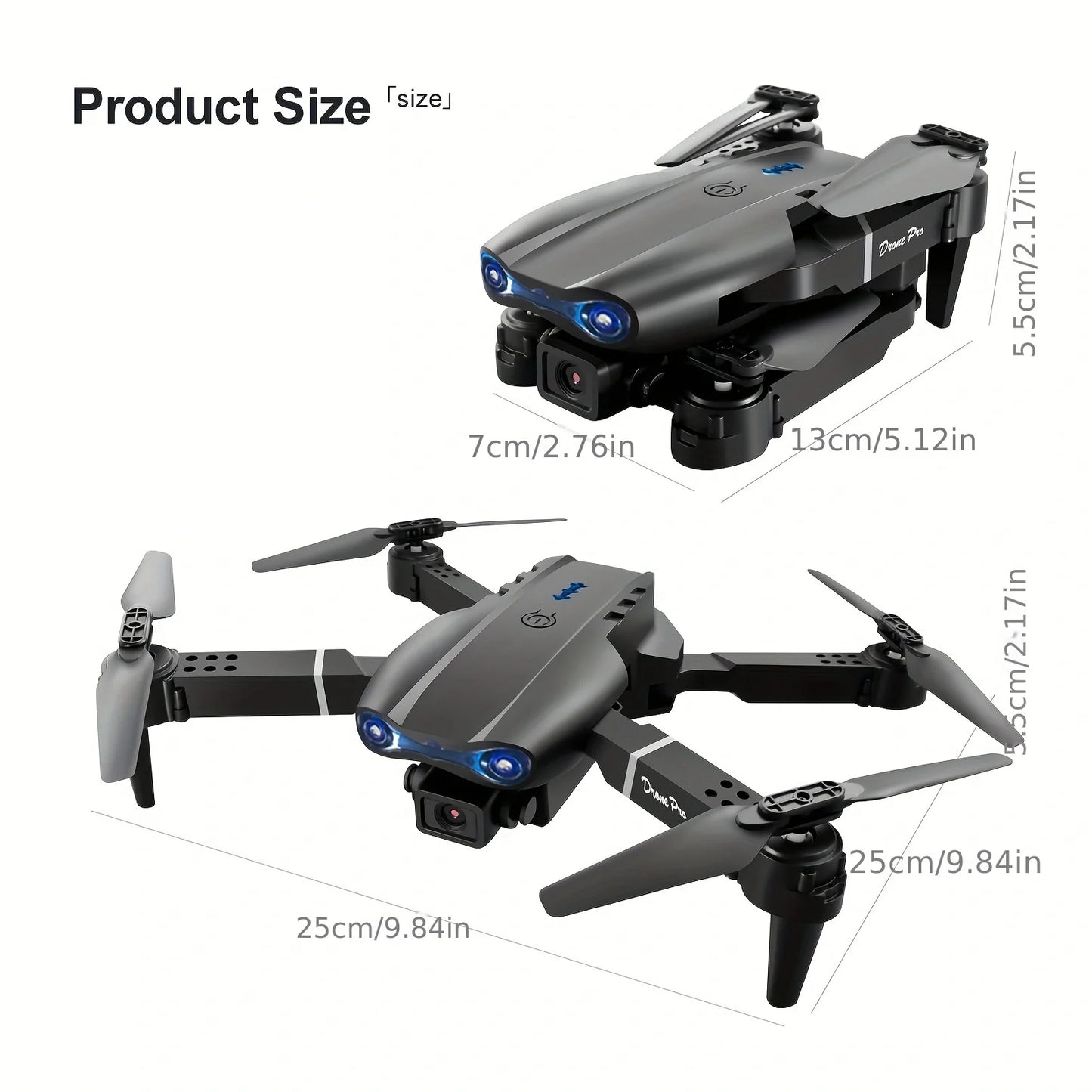 Professional RC Drone, - WIFI Dual Camera RC Quadcopter