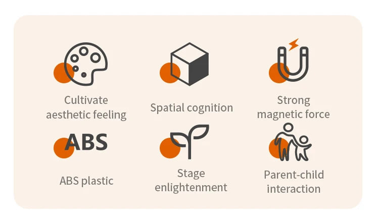 Romboss Magnetic Building Blocks Set - Magnetic Sheet Construction - Building Puzzle Tiles Boys & Girls