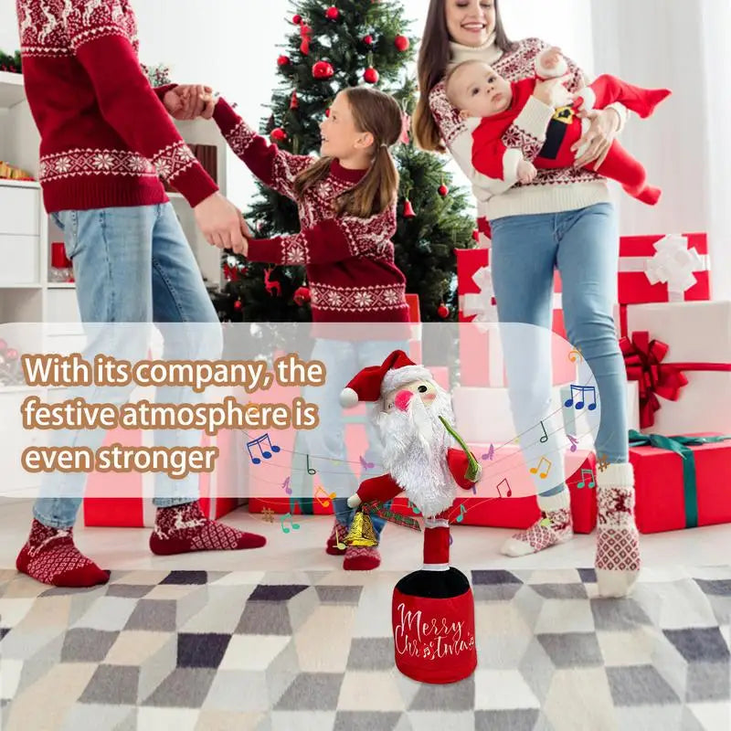 Santa Claus Dancing Doll - Christmas Santa Claus Plush Toy Christmas - Battery Operated Musical Figure
