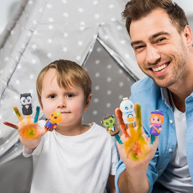 Character Finger Puppets -Children Halloween Finger Puppets - Toy Puppets -Wonderful 5X Puppets For Halloween Party