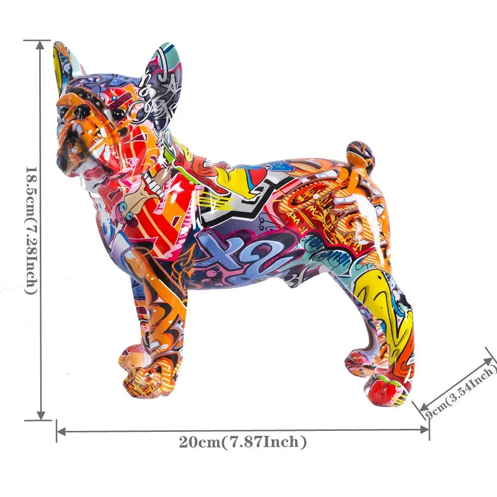 L/S French Bulldog - Creative Resin Crafts - Home Decoration