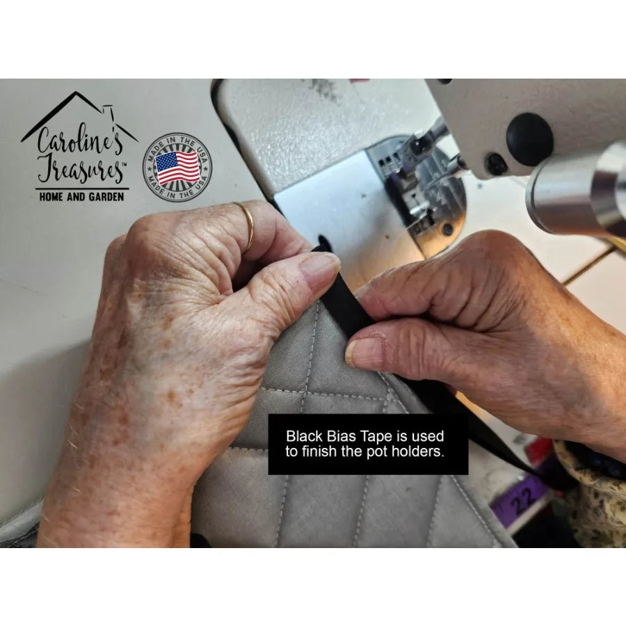 Swiss Mountain Dog and Santa Claus  - Pair of Pot Holders - Kitchen Heat Resistant Pot Holders