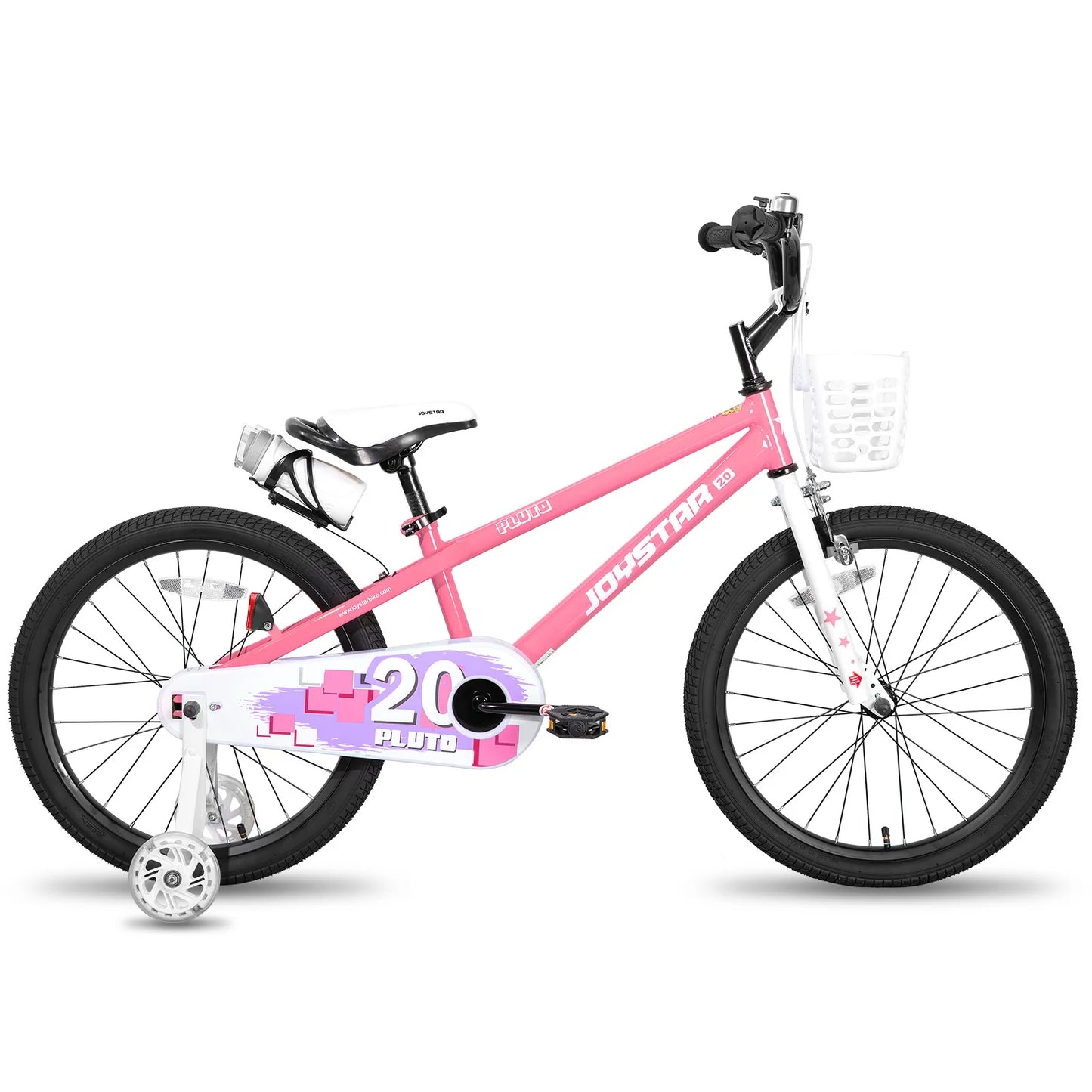 JOYSTAR 12 14 16 18 20 Inch Kids Bike with Light - Up Training Wheels,-  Bicycle for Boys Girls Age 3-12 Years